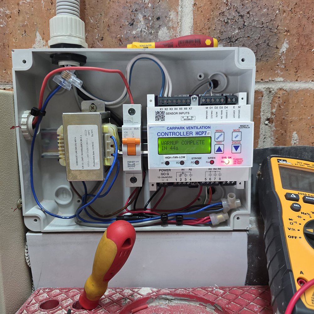 Installation of Co System Controller in Switchboard Room in Sydney CBD