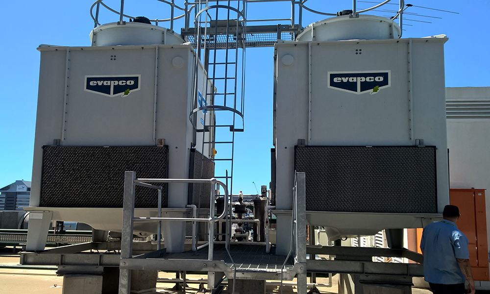 HVAC Mechanical Services Audit  -  HVAC System Cooling towers serving a commercial building in Melbourne victoria