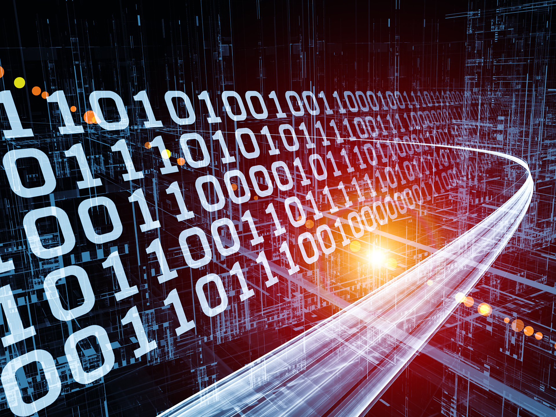 Building Management Systems, or BMS, abstract picture of digital BACnet communications and operations inside a BMS in a commercial building in Sydney or Melbourne