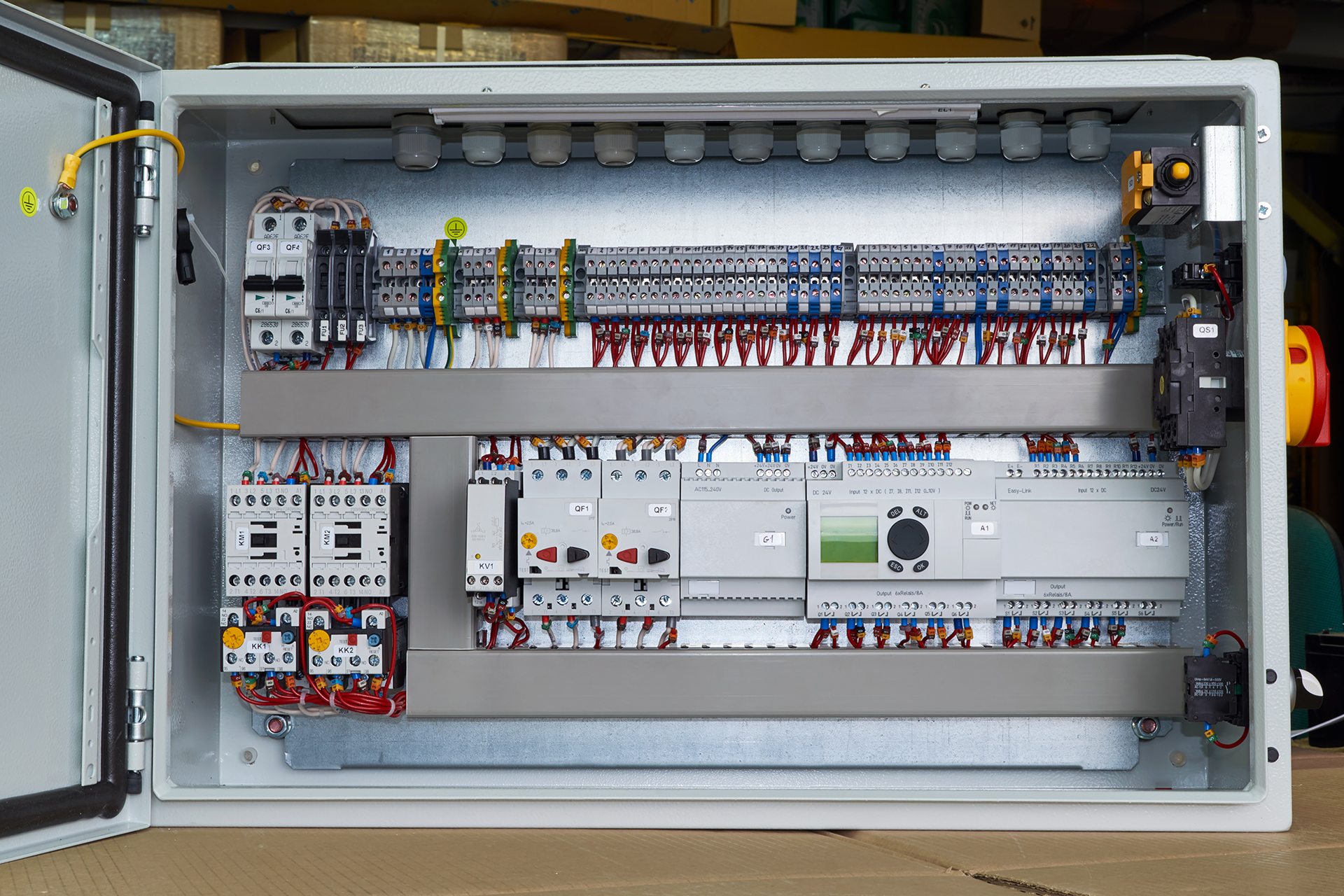 Mechanical Electrcial Control Panel for HVAC plant in a Melbourne suburb multi level apartment building in South Yarra, Victoria