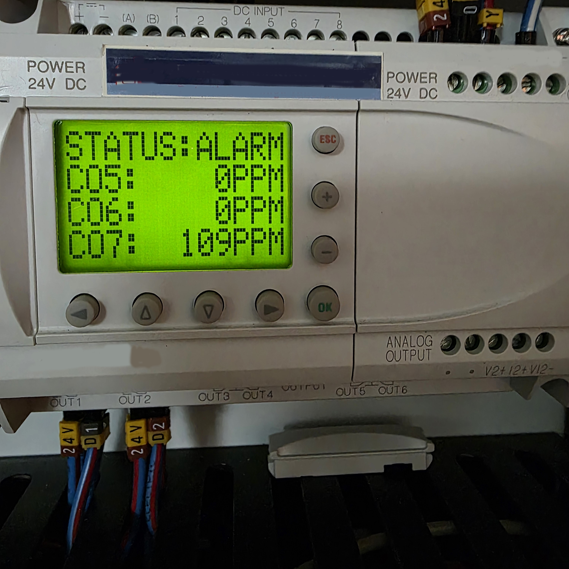 older Carbon Monoxide car park fan controller in Sydney in North Ryde, Non-compliant, as1668-2. still operational, requires upgrade