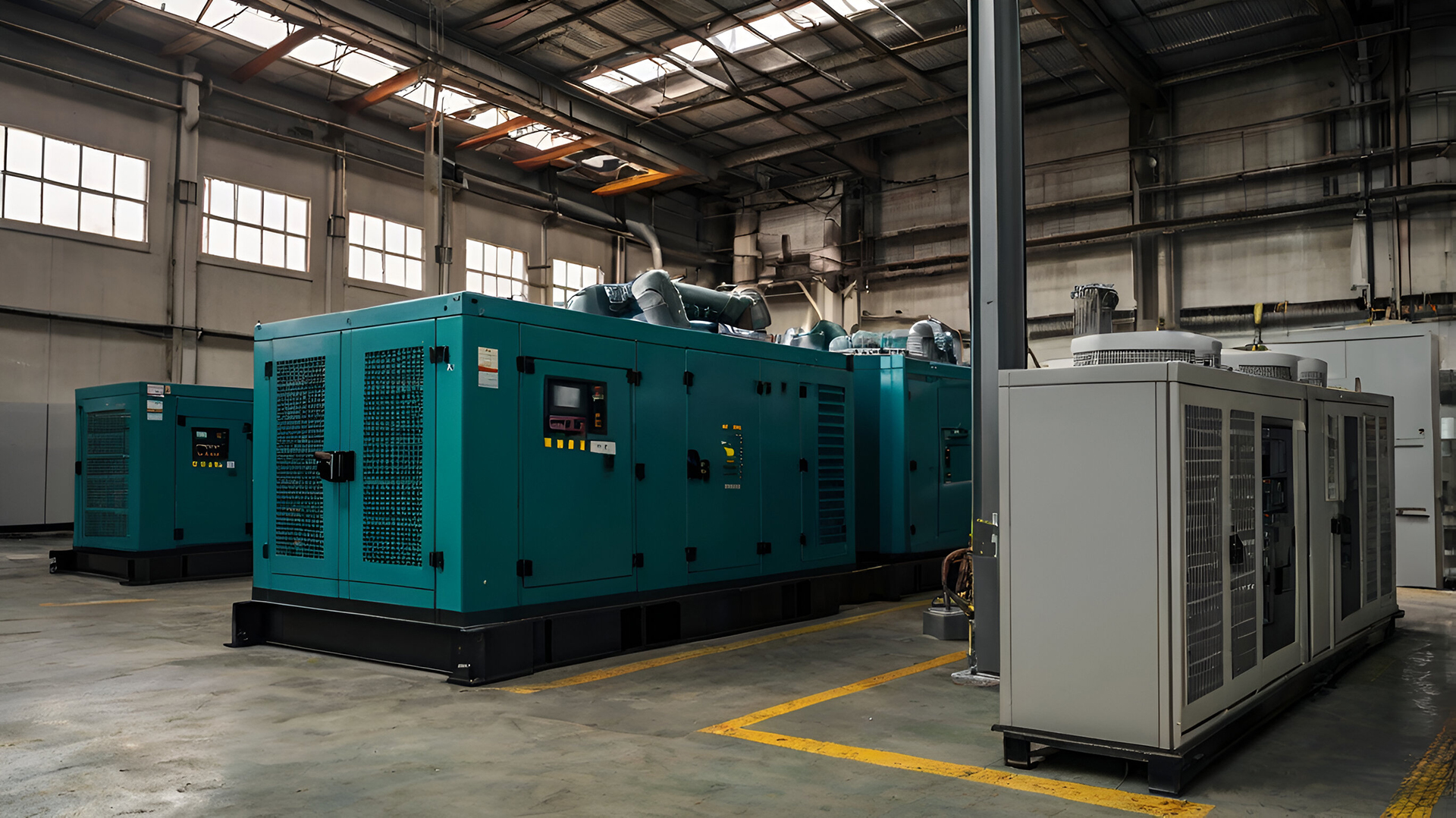 Generator Monitoring & Control for Unsupervised Buildings - generator in a commercial property basement in Sydney