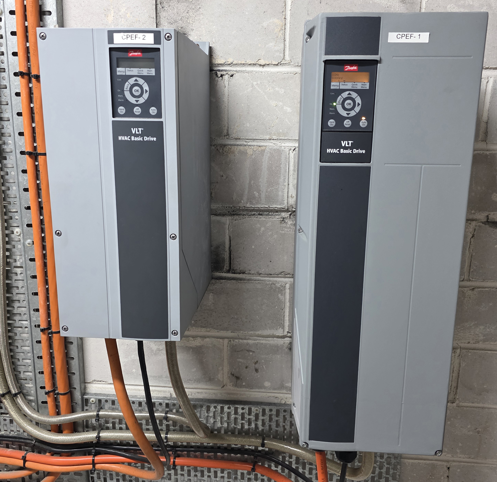 Open commercial electrical distribution switchboard showing main switch, distribution busbars, circuit breakers and outgoing electrical circuits supplying a commercial office tenancy.