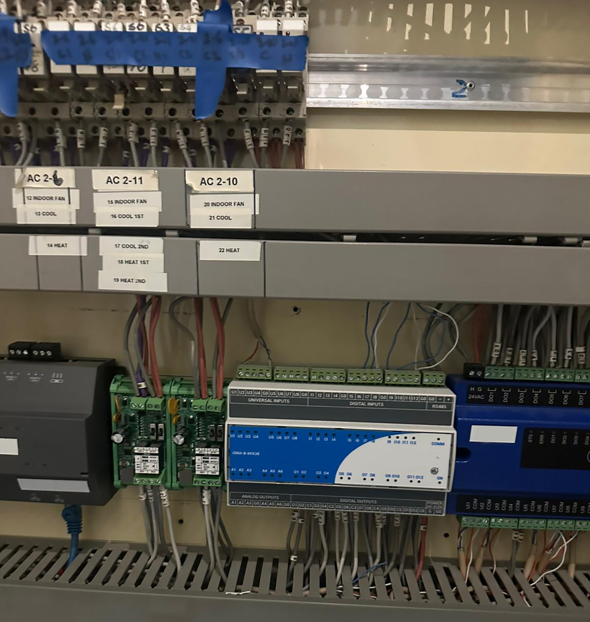 Mechanical Electrcial Control Panel for HVAC plant in a Melbourne suburb multi level apartment building in South Yarra, Victoria